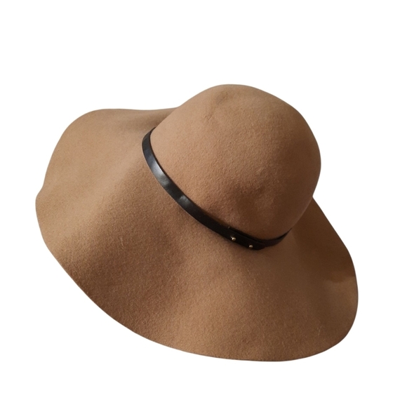C.C Tan Wide-Brim Hat with Black Band main image 12